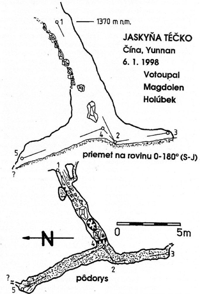 topographie Jaskyna Técko 