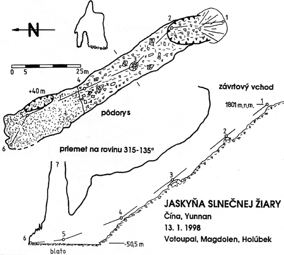topographie Jaskyna slnecnej žiary 
