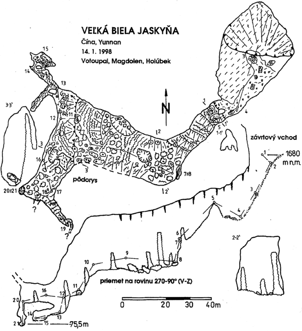 topographie Ve'ká biela jaskyna 