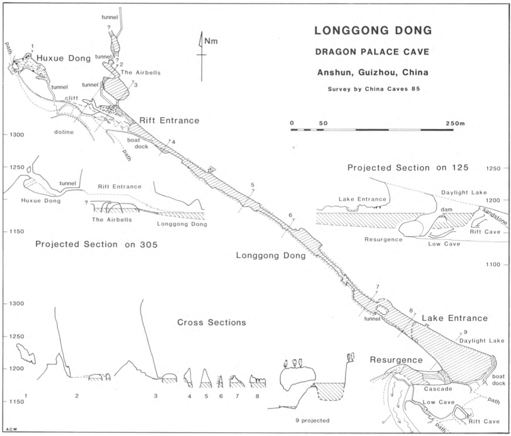 topographie Huxuedong 虎穴洞