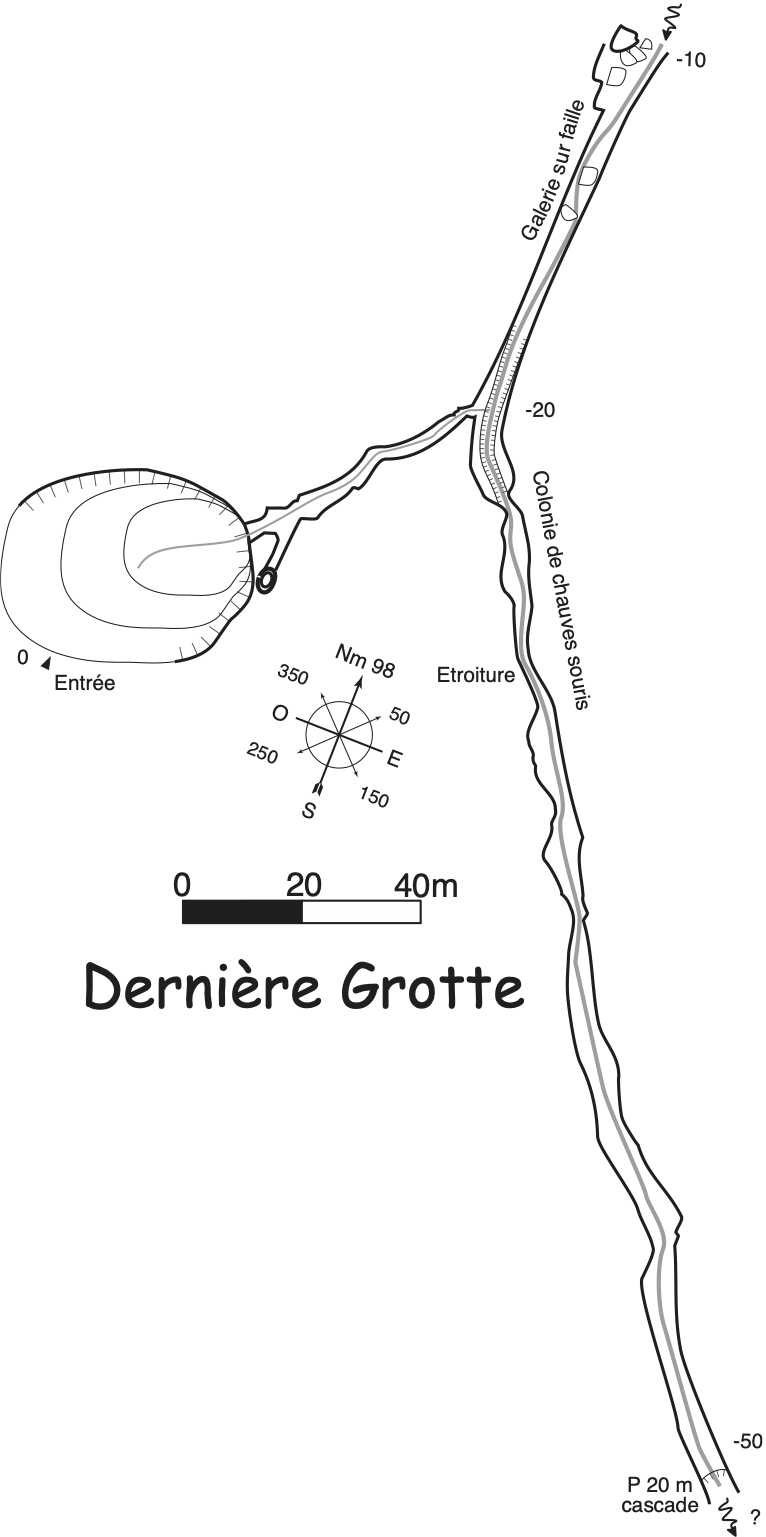 topographie La Dernière Grotte 
