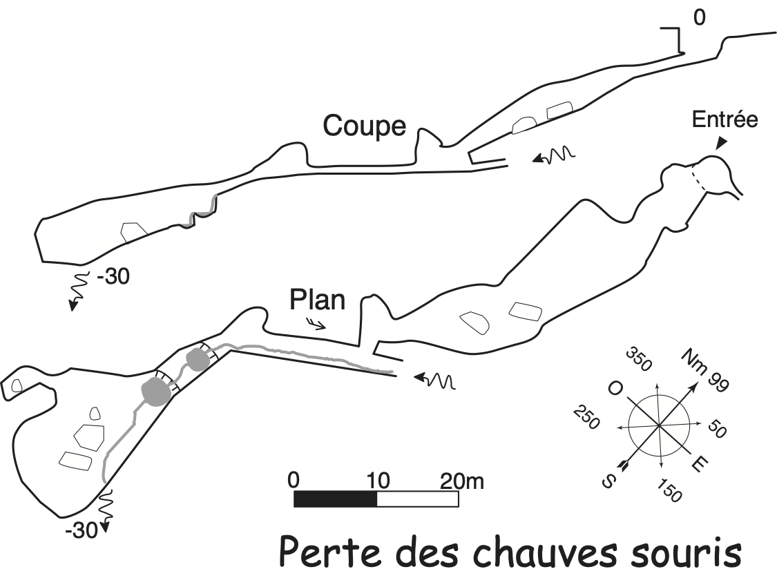 topographie La Perte Des Chauves Souris 