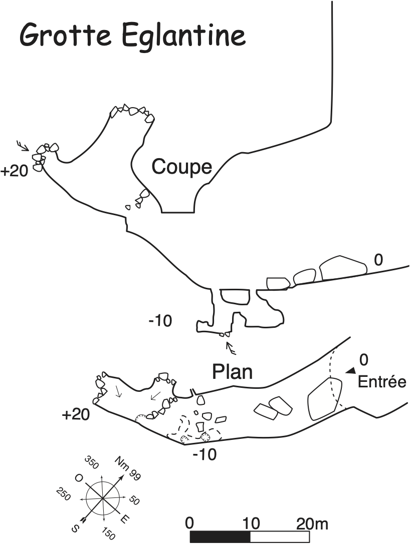 topographie La Grotte Eglantine 