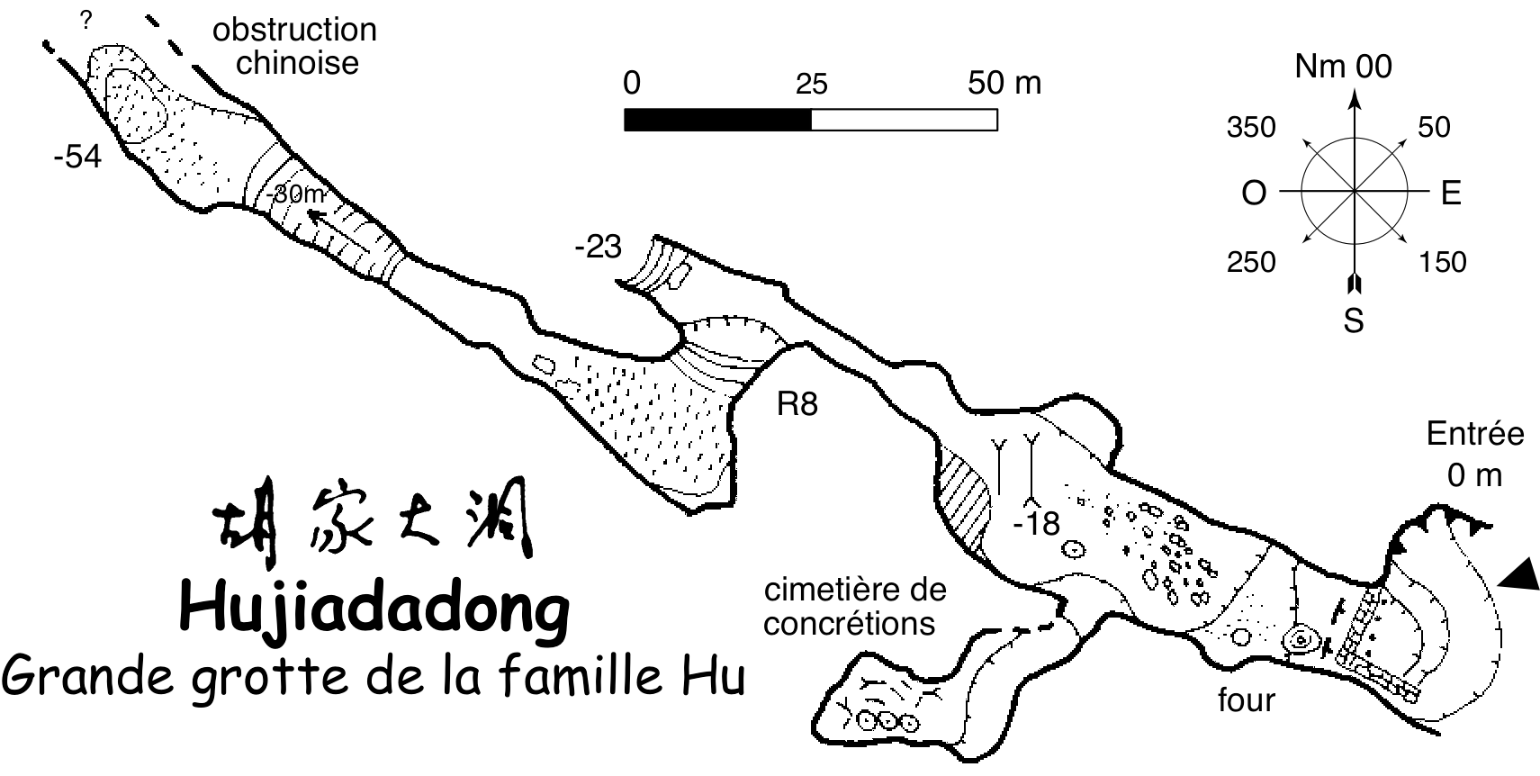 topographie Hujiadadong 胡家大洞