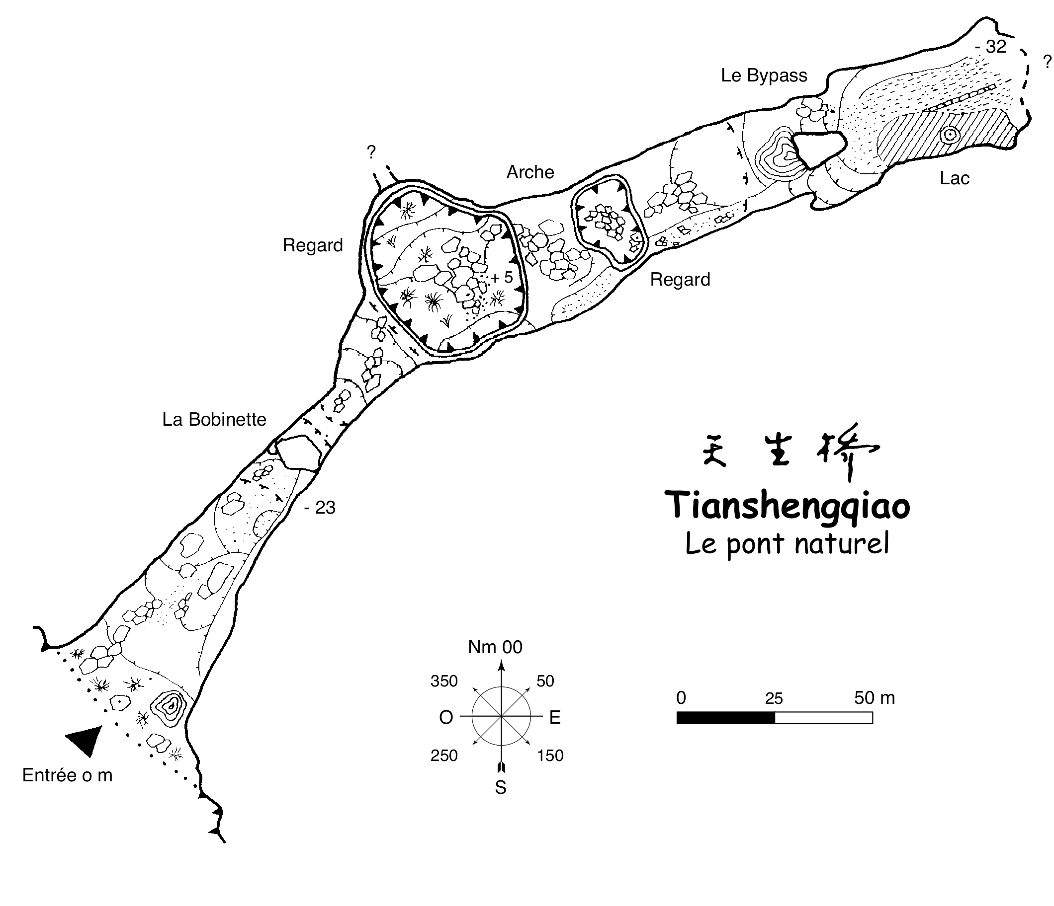 topographie Tianshengqiao 天生桥