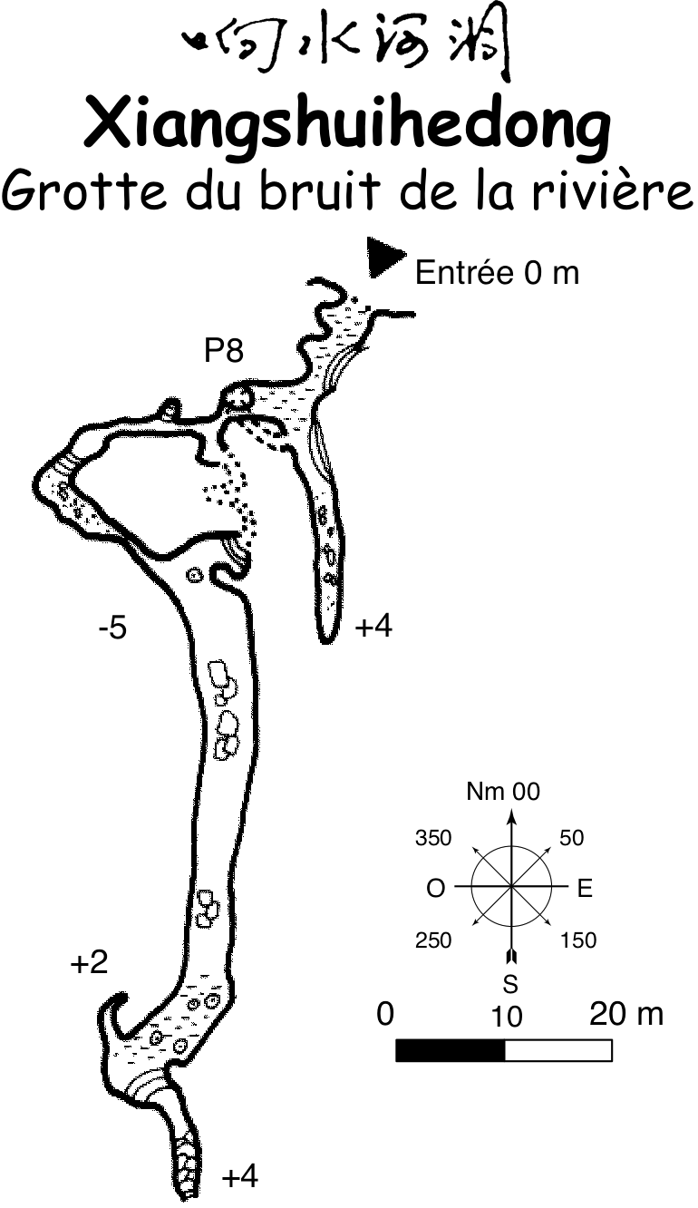 topographie Xiangshuihedong 响水河洞