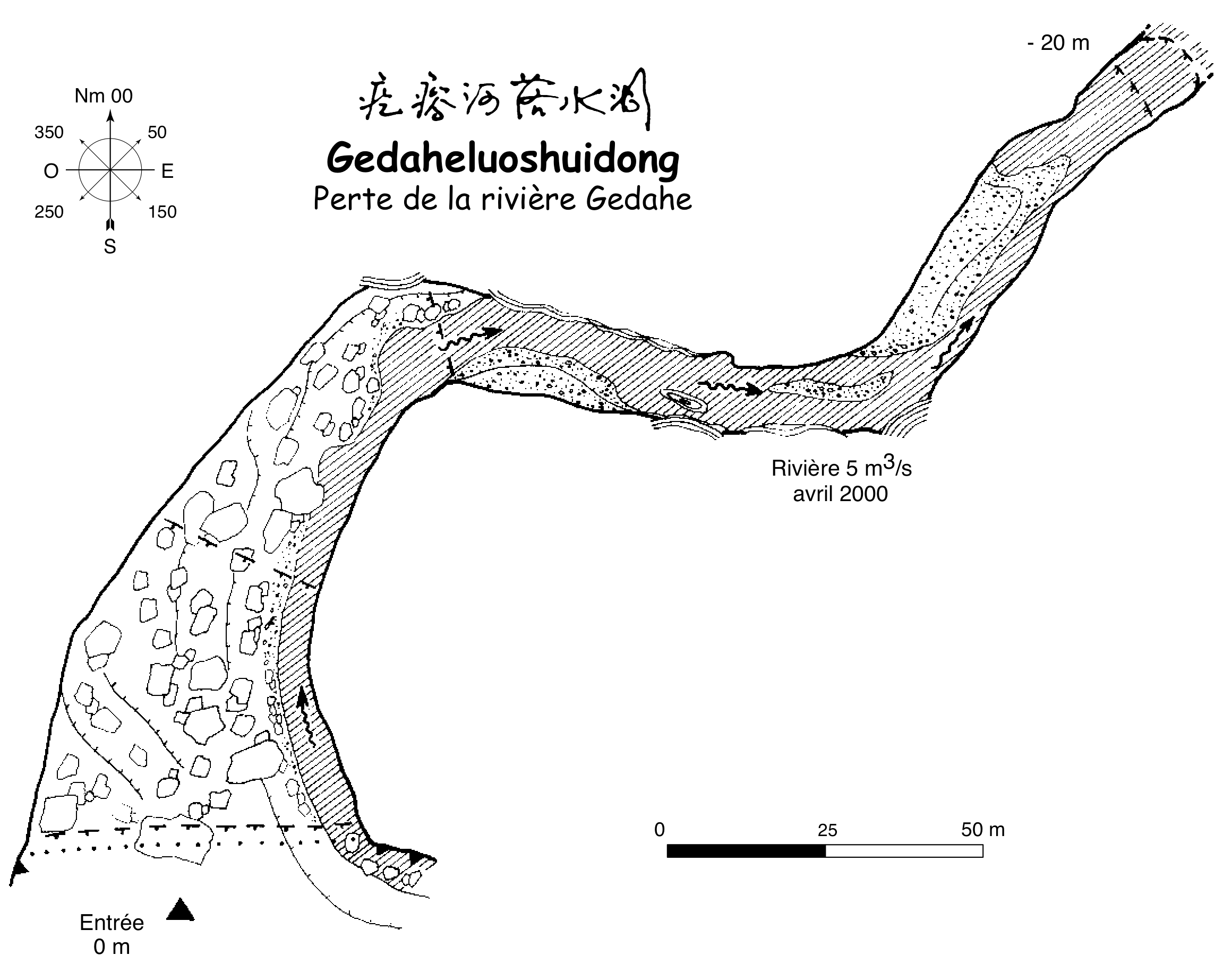 topographie Gedaheluoshuidong 