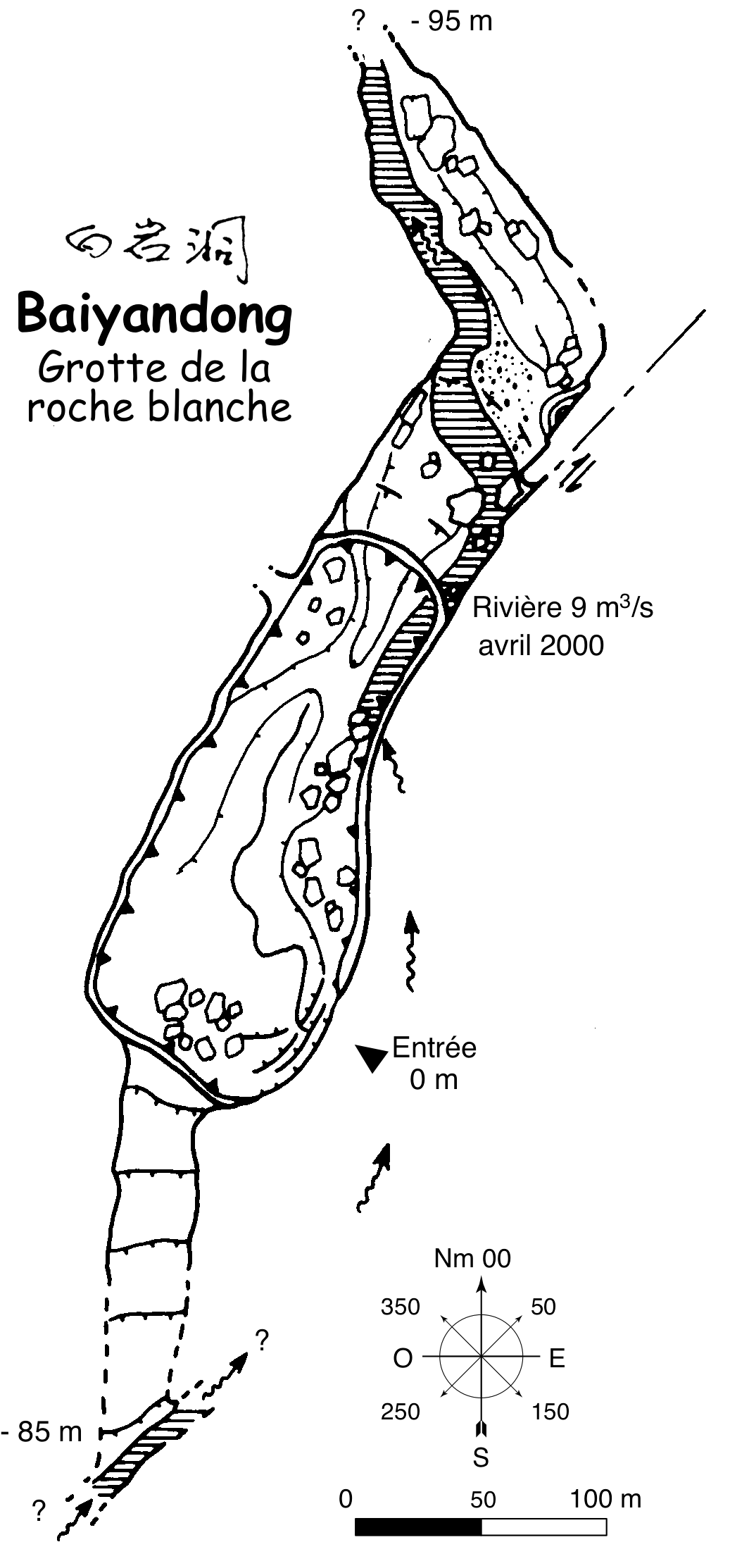 topographie Baiyandong 白岩洞