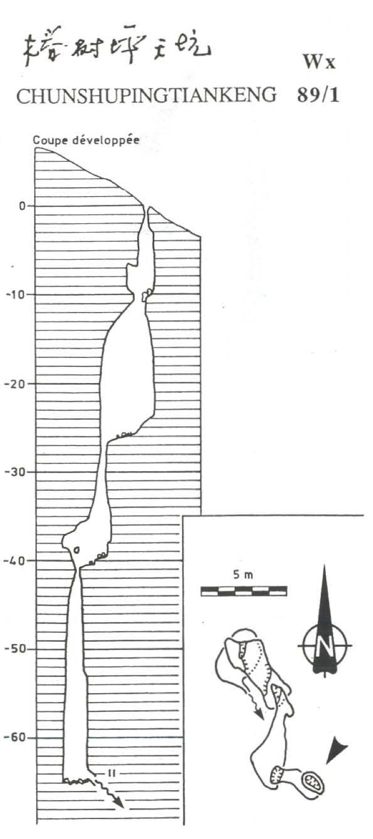 topographie Chunshupingtiankeng 