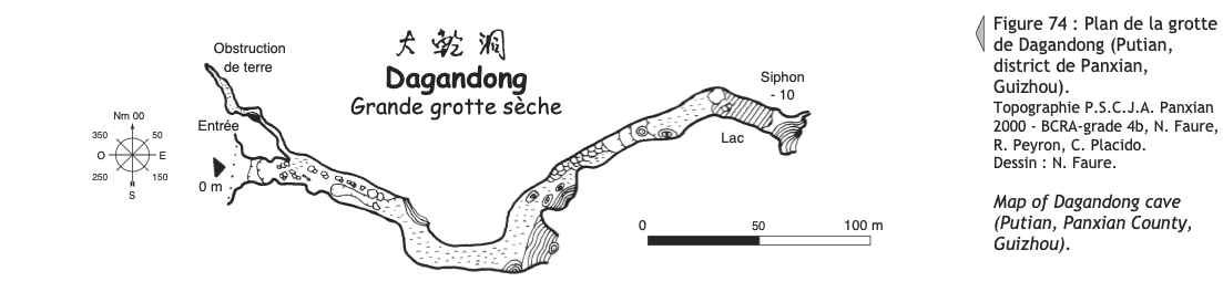 topographie Dagandong 大干洞