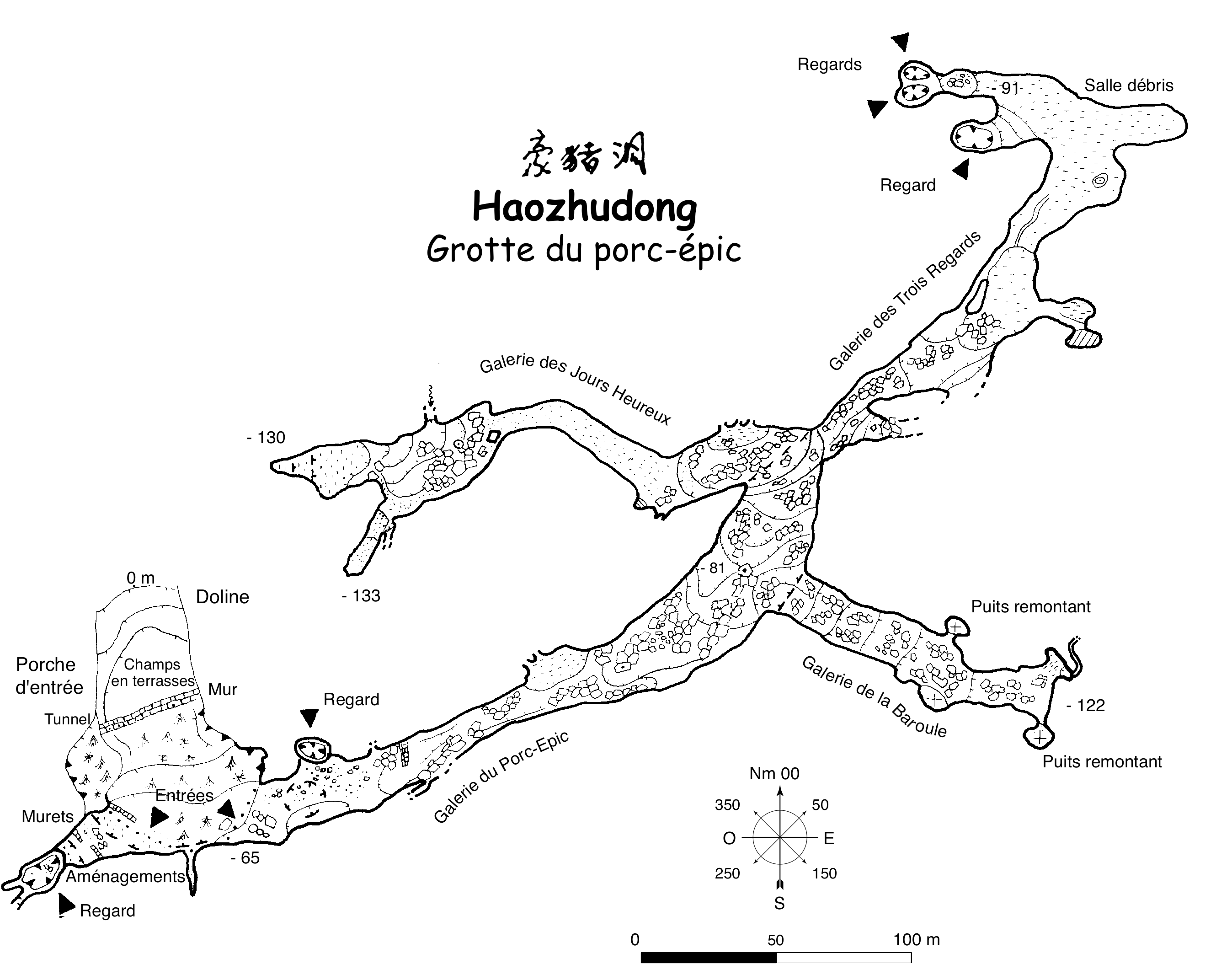 topographie Haozhudong 豪豬洞