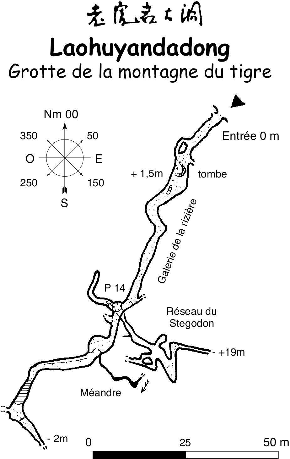 topographie Laohuyandadong 老虎岩大洞