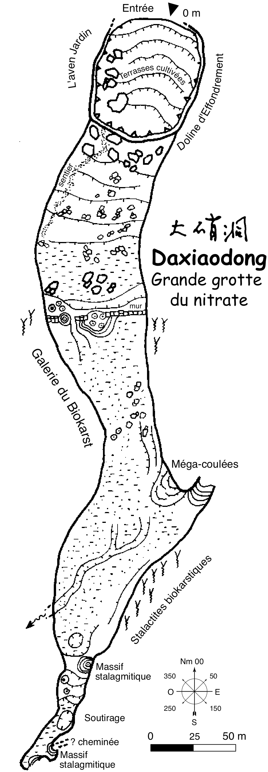 topographie Daxiaodong 大硝洞