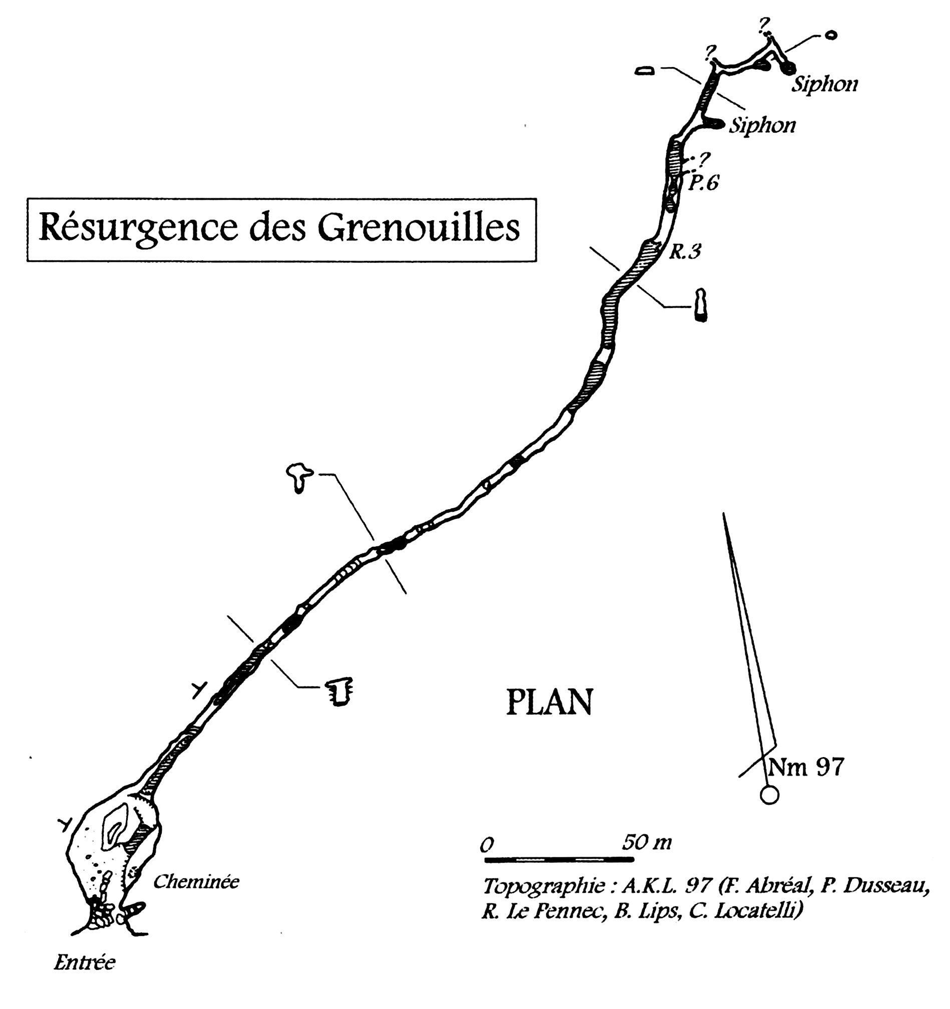 topographie Résurgence Des Grenouilles 