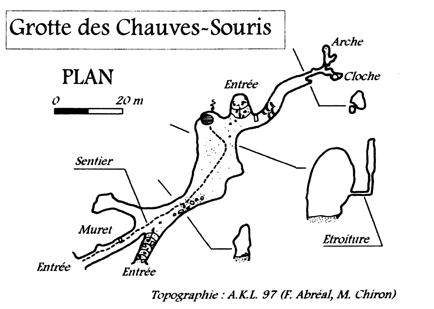 topographie Grotte Des Chauves-Souris 