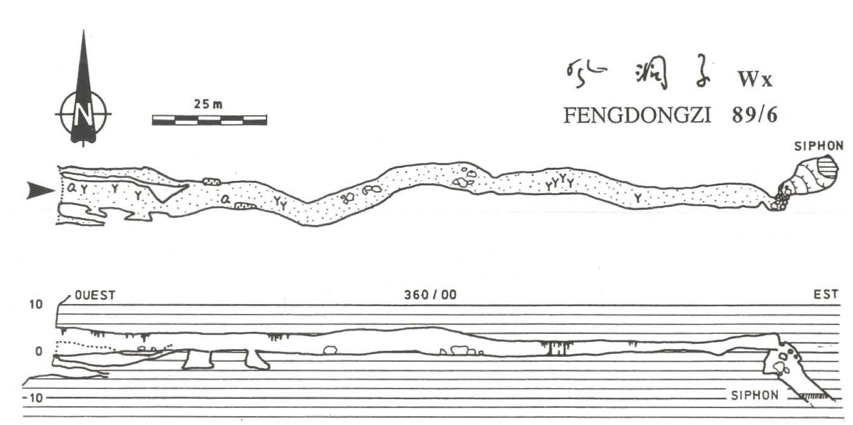 topographie Fengdongzi 