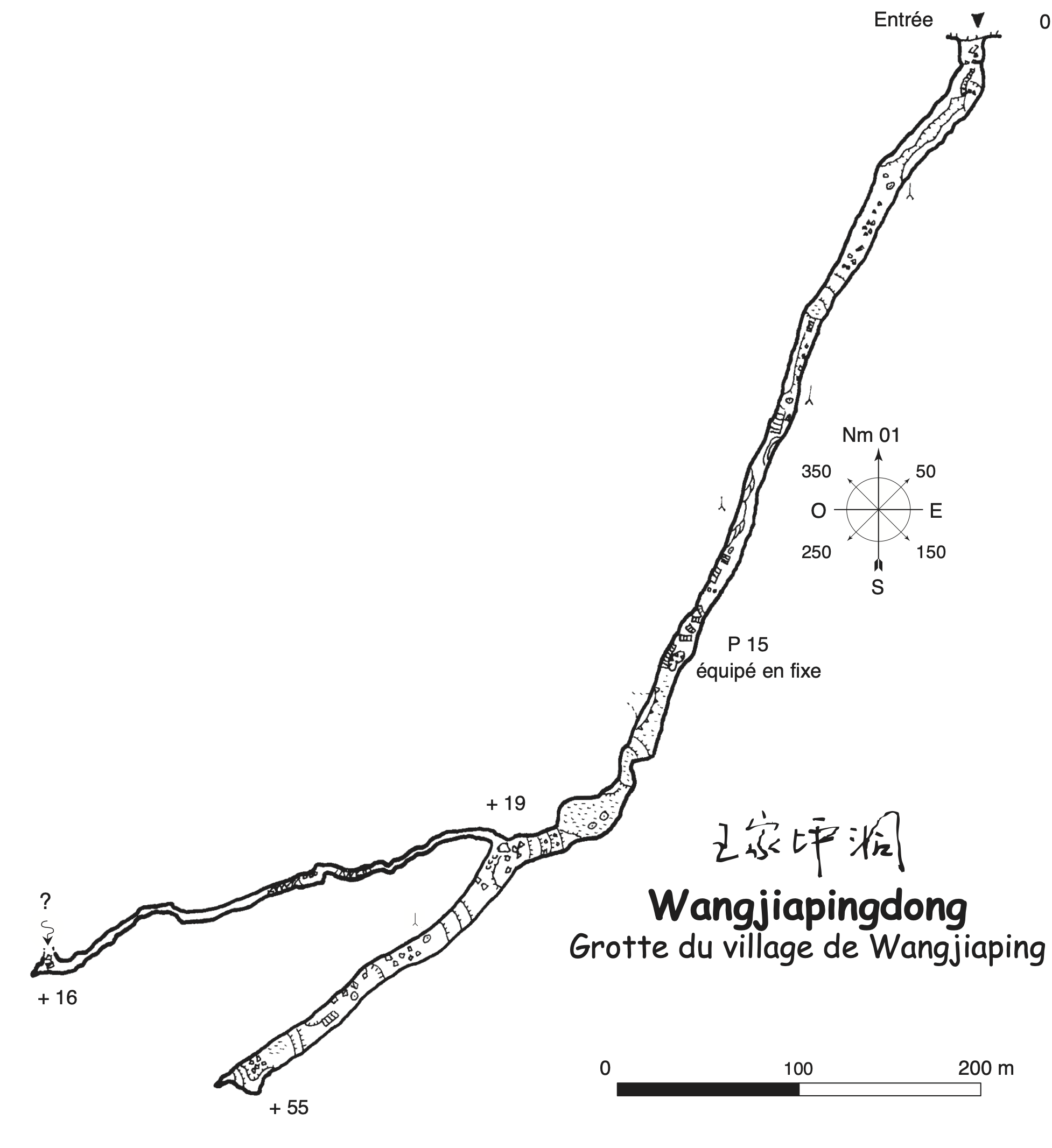 topographie Wangjiapingdong 王家坪洞