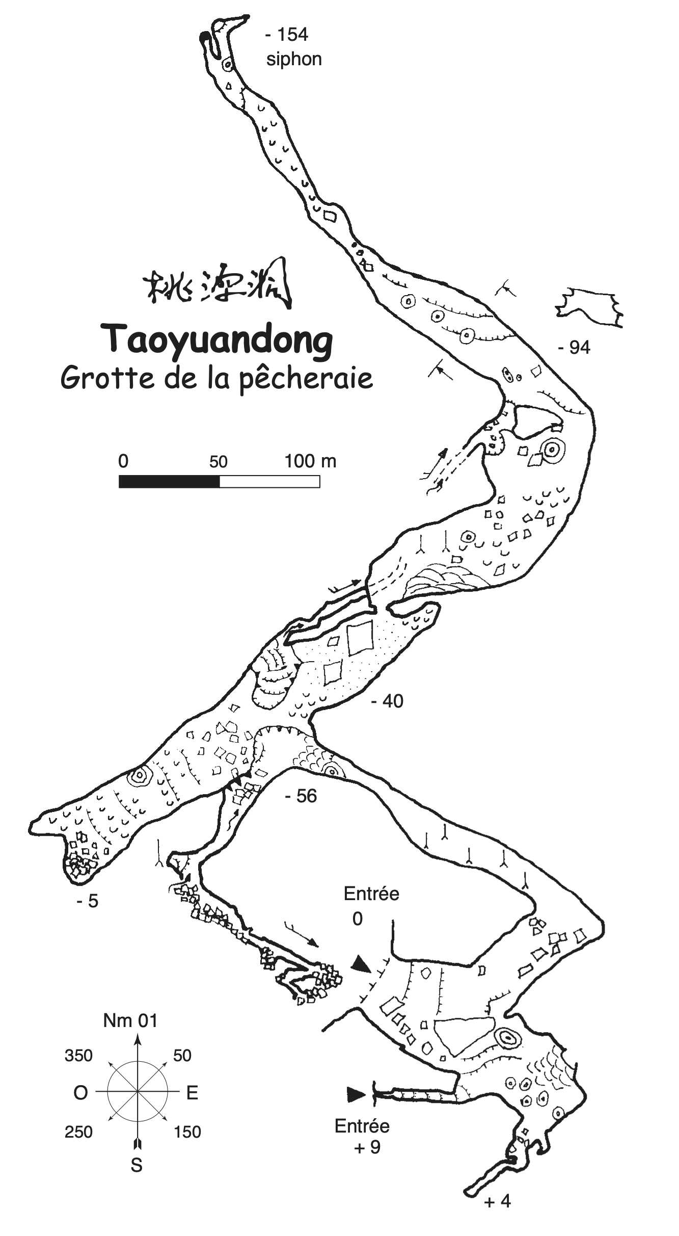 topographie Taoyuandong 桃园洞
