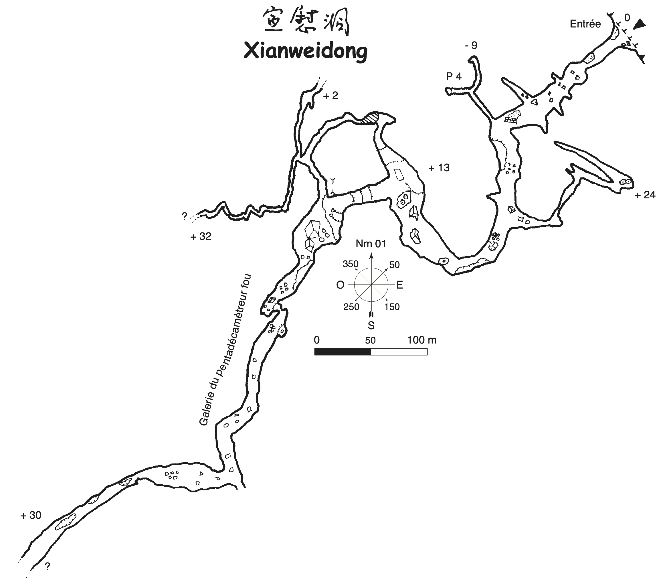 topographie Xianweidong 