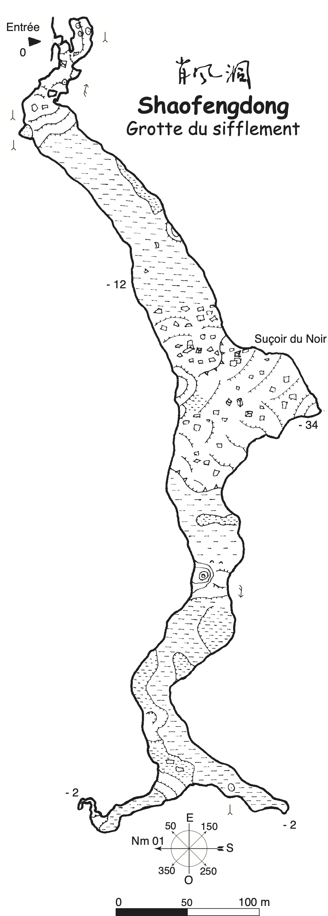 topographie Shaofengdong 哨风洞