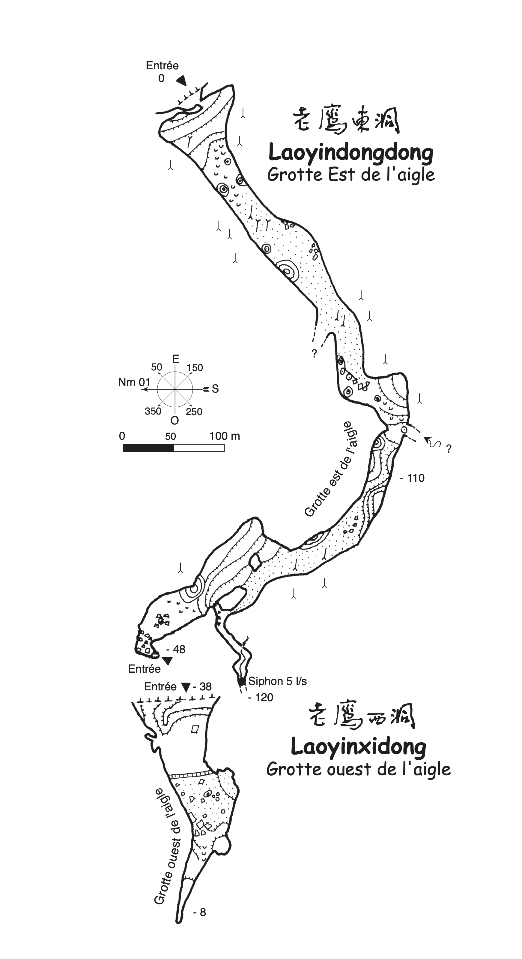 topographie Laoyindongdong 老鹰东洞