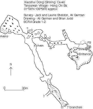 topographie Xiaoshuidong 消水洞