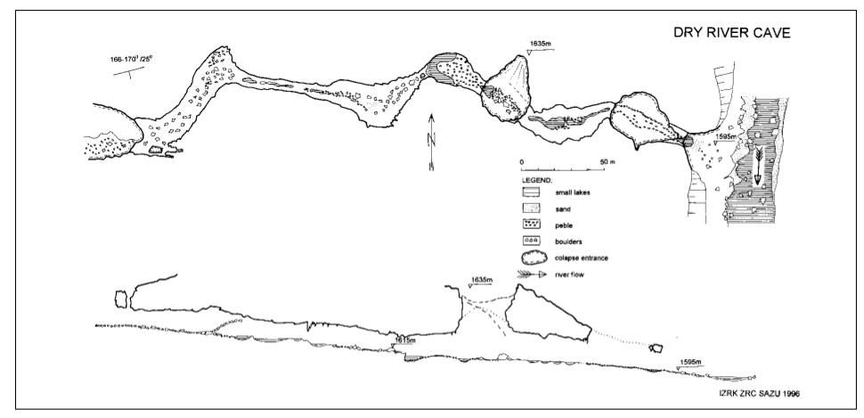 topographie Dry River Cave 干河洞