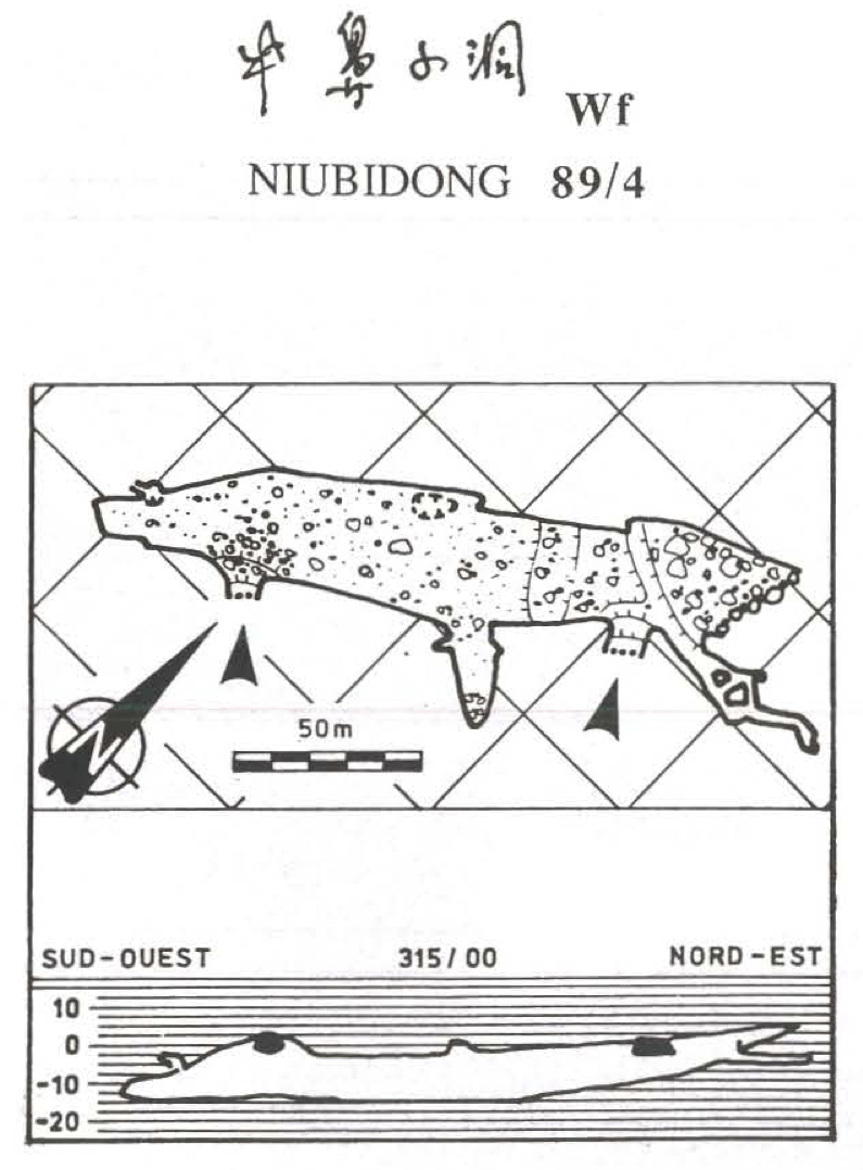 topographie Niubidong 牛鼻洞