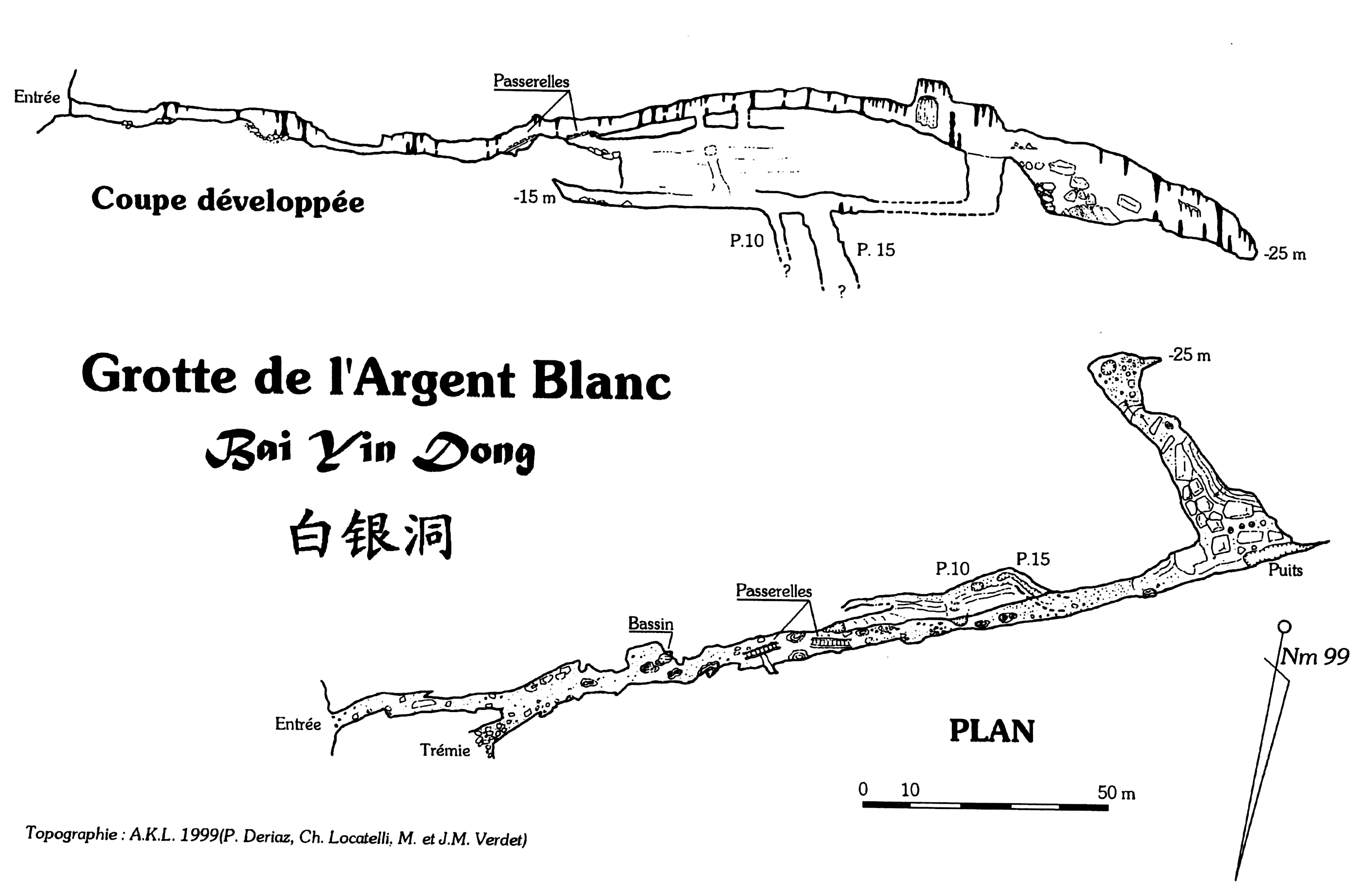 topographie Baiyindong 白银洞