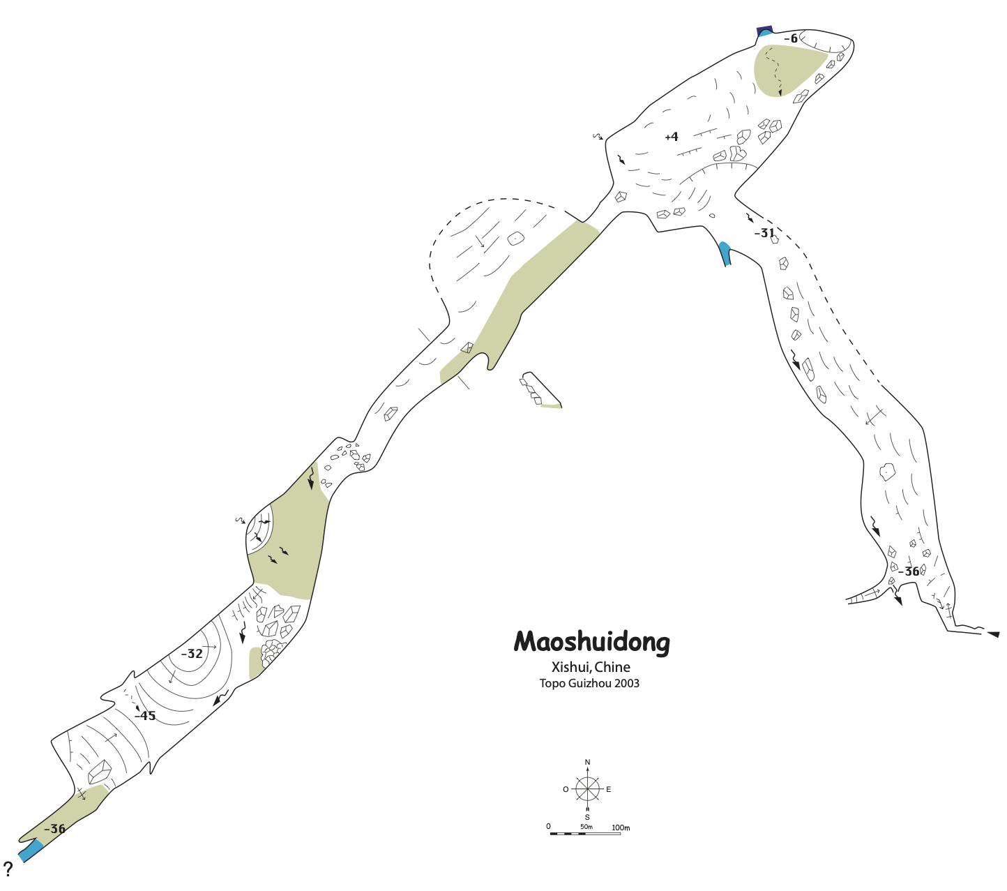 topographie Maoshuidong 冒水洞