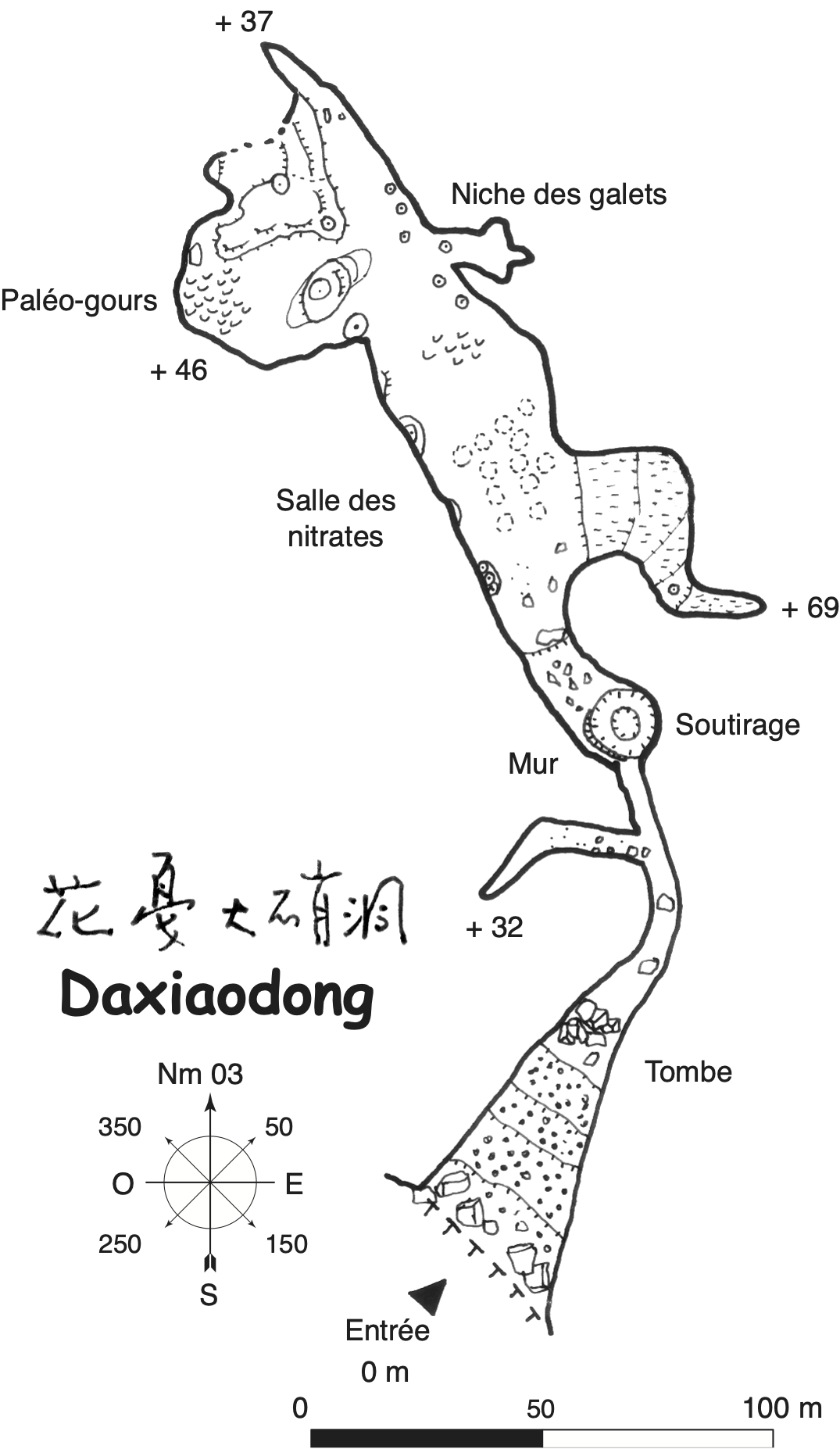 topographie Daxiaodong 大硝洞
