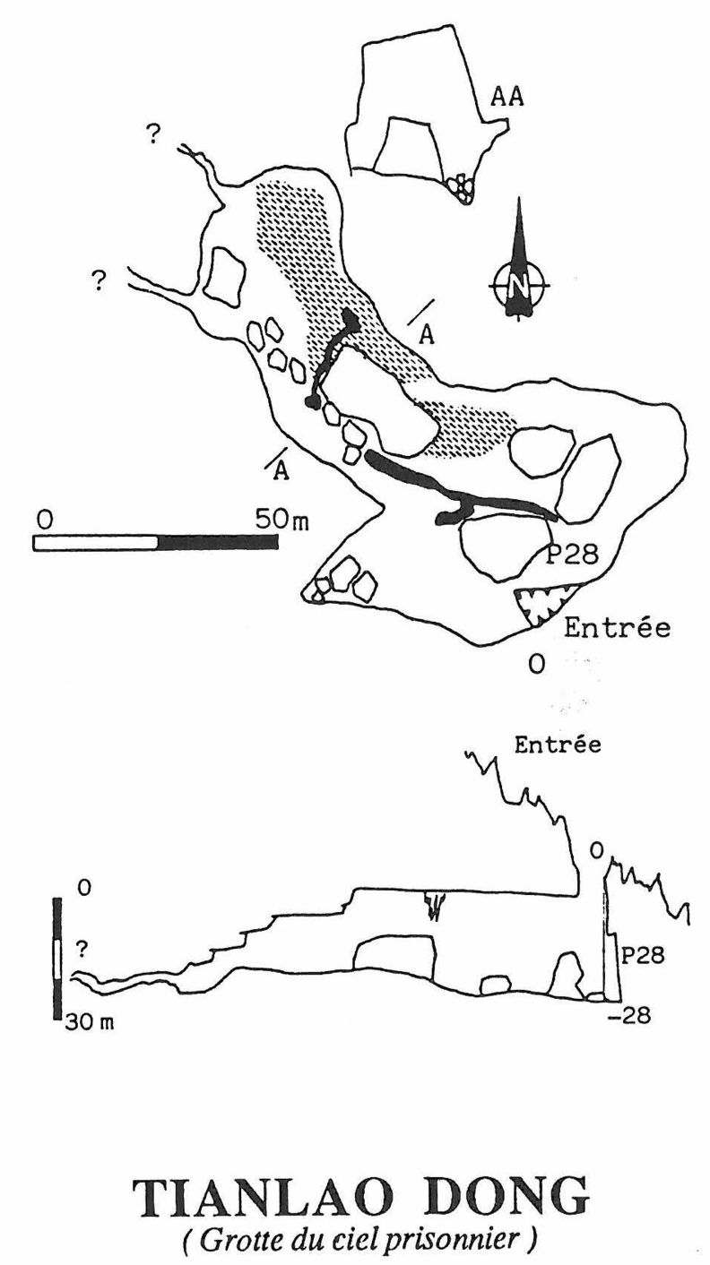 topographie Tianlaodong 天老洞