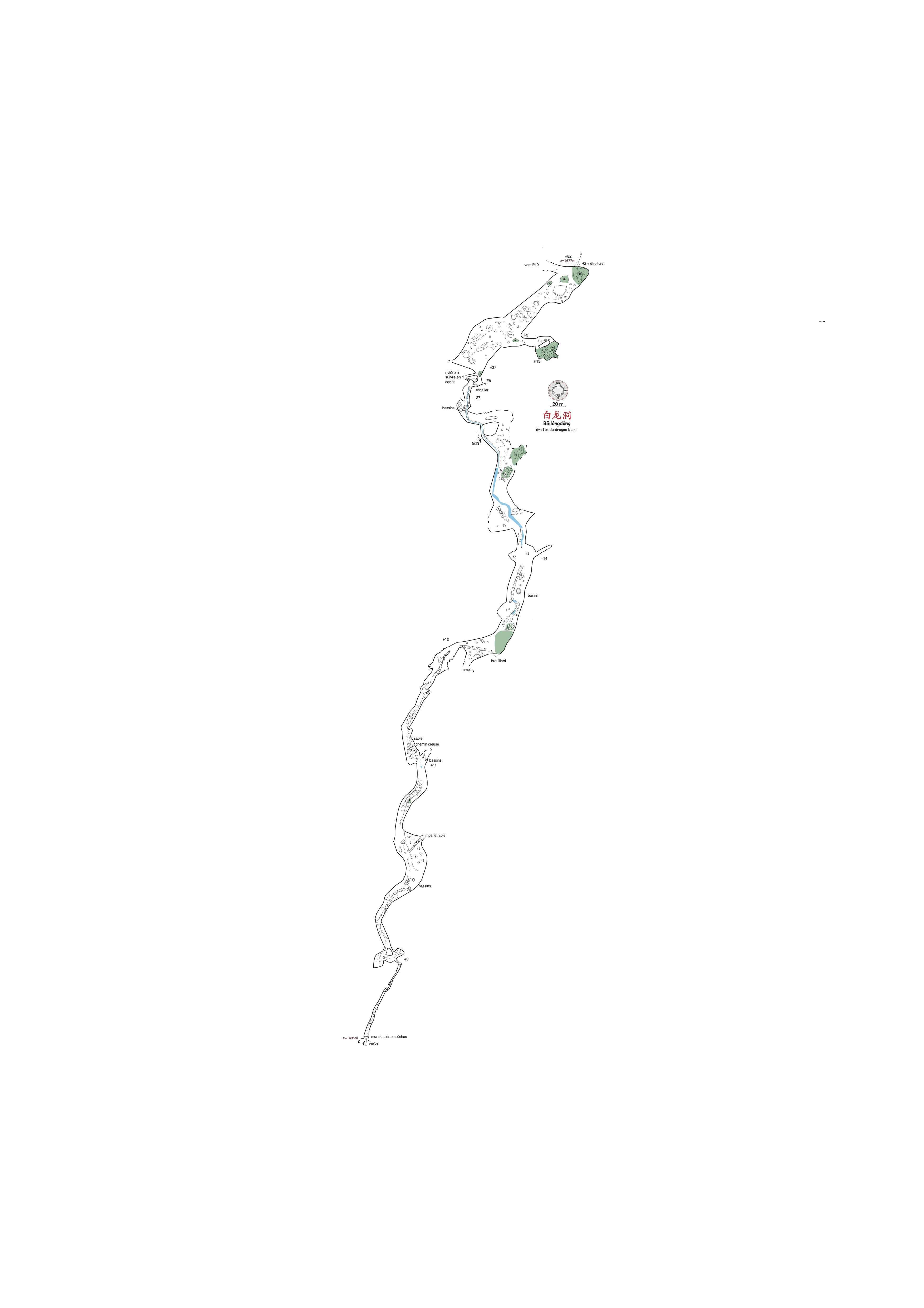 topographie Bailongdong 白龙洞