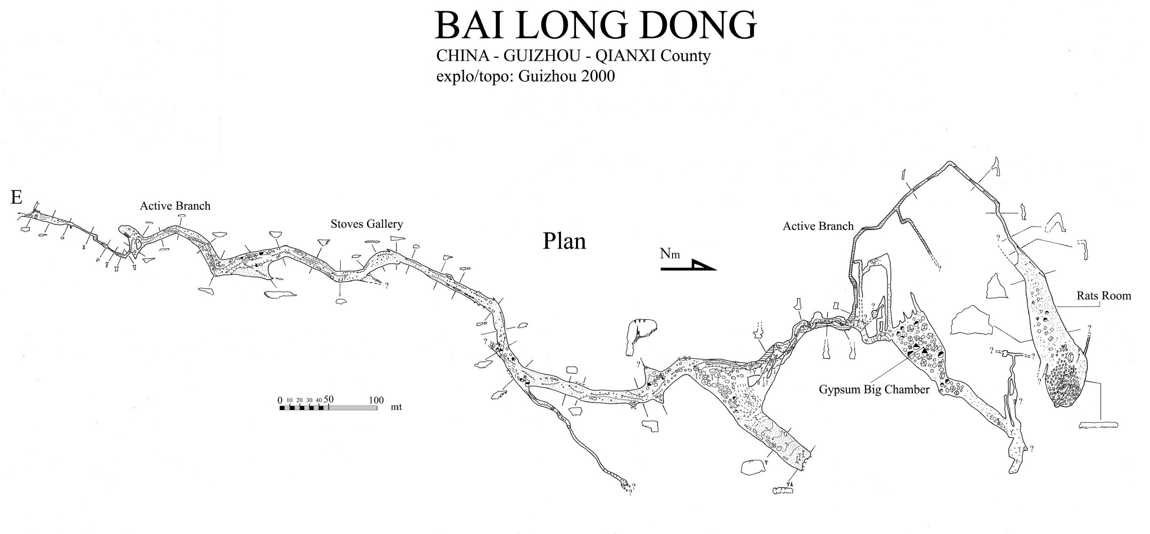 topographie Bailongdong 白龙洞