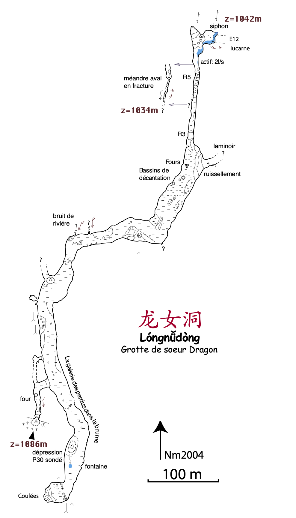 topographie Longnudong 龙女洞