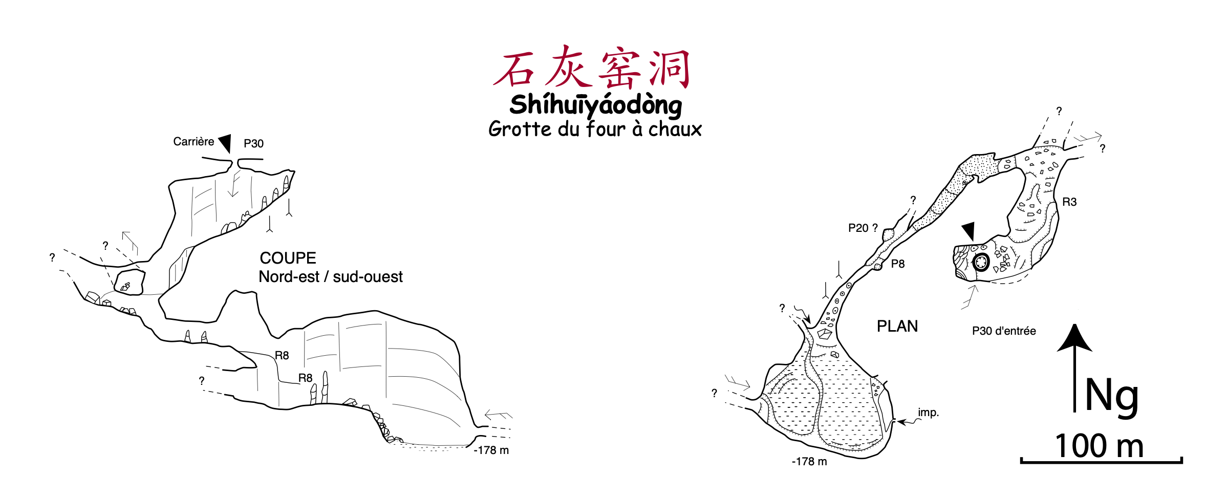 topographie Shihuiyaodong 石灰窑洞