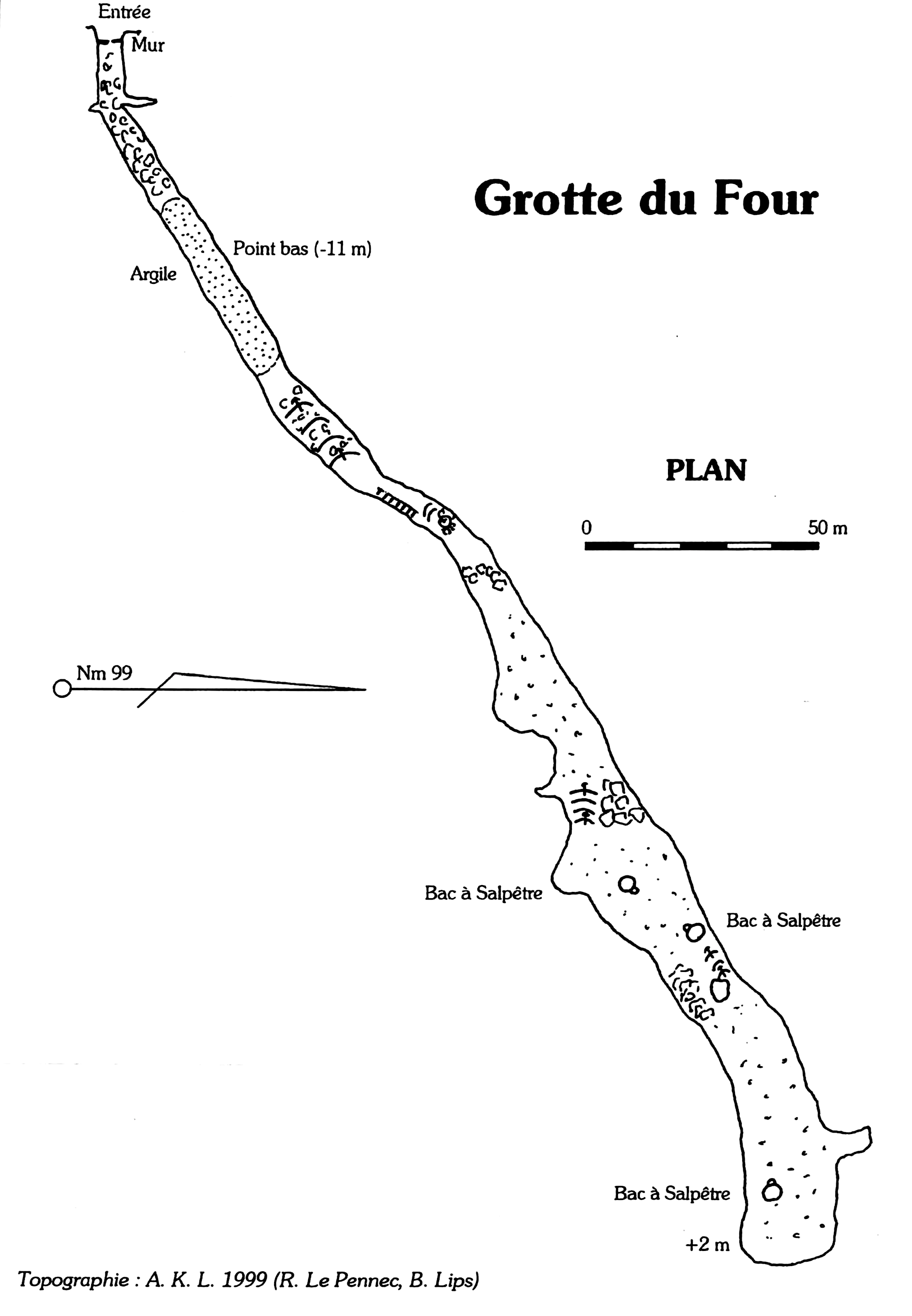 topographie Grotte du four 