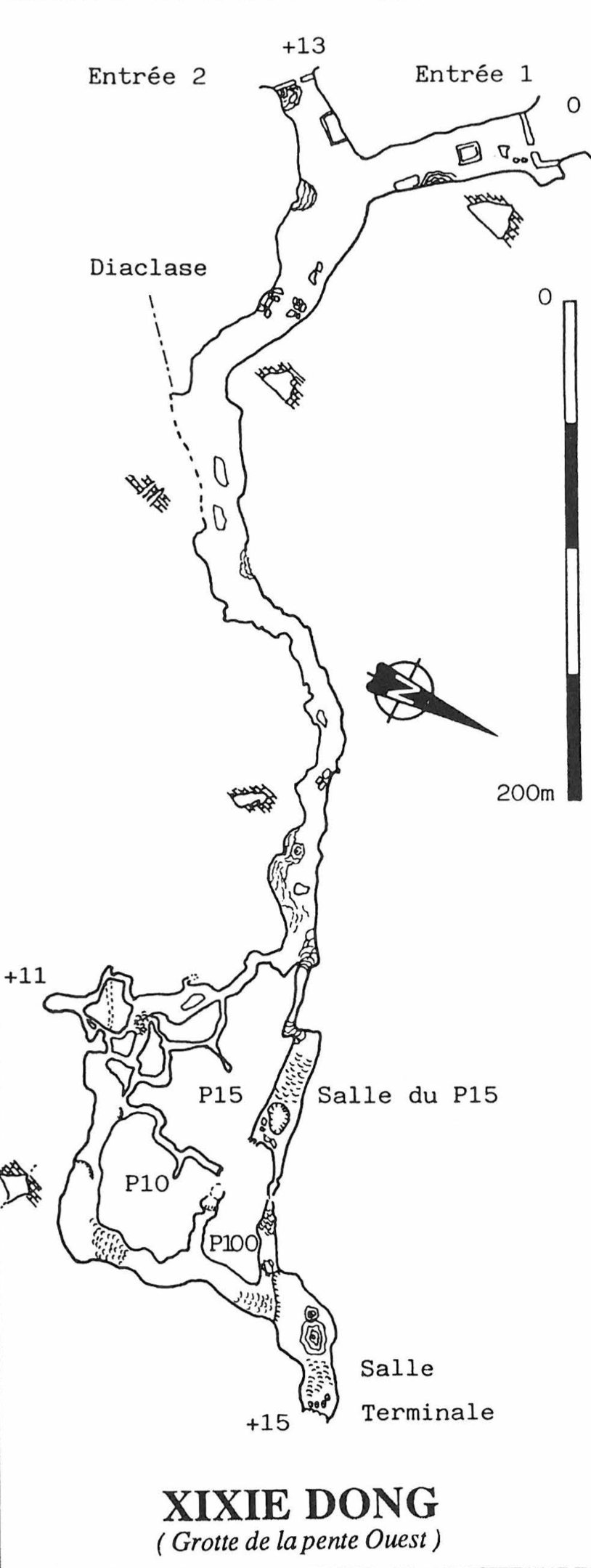 topographie Xixiedong 西斜洞